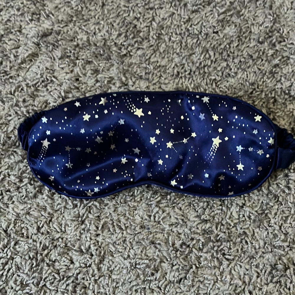 Blue eye mask with stars